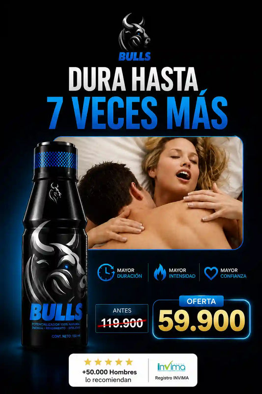 BULLS: Potencializador para Hombres que Buscan Mayor Rendimiento y Energía